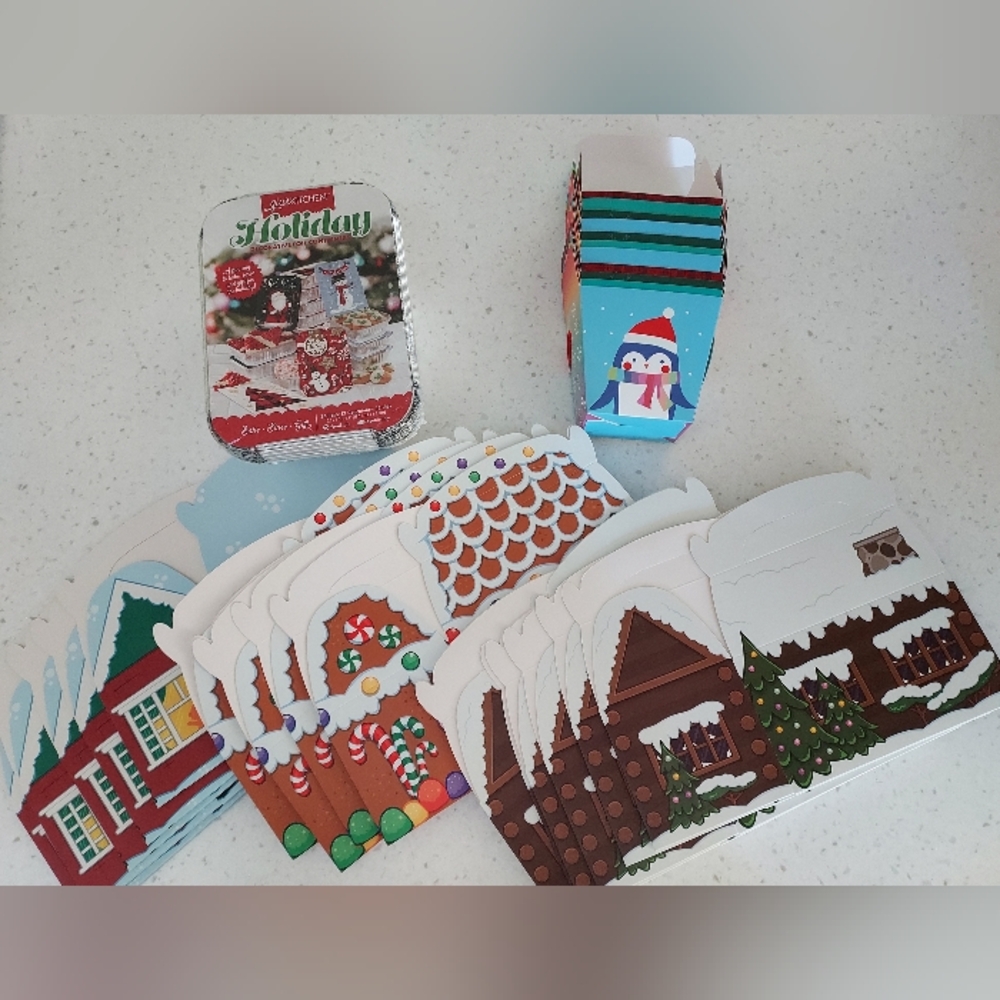 Festive Holiday Treat Boxes Bundle - 44 Pieces